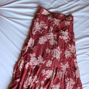 See You Monday Floral Skirt